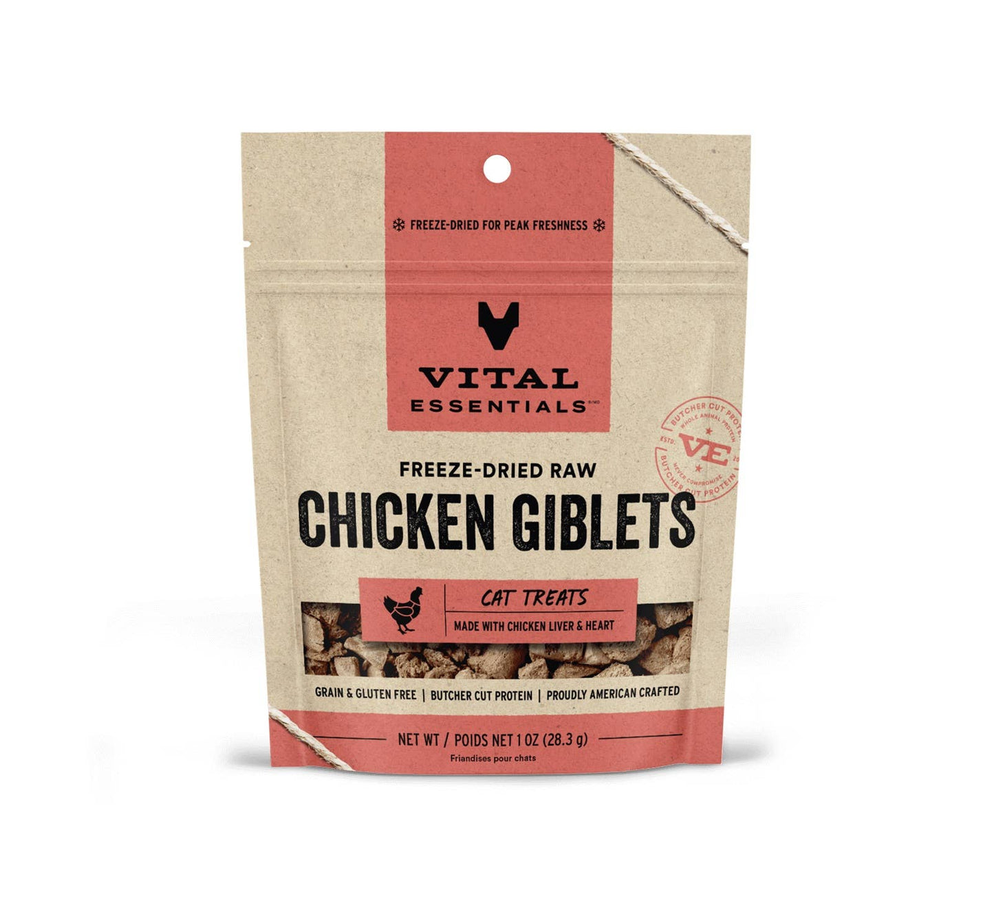 Vital Essentials Chicken Breast FD Cat Treats 1 oz