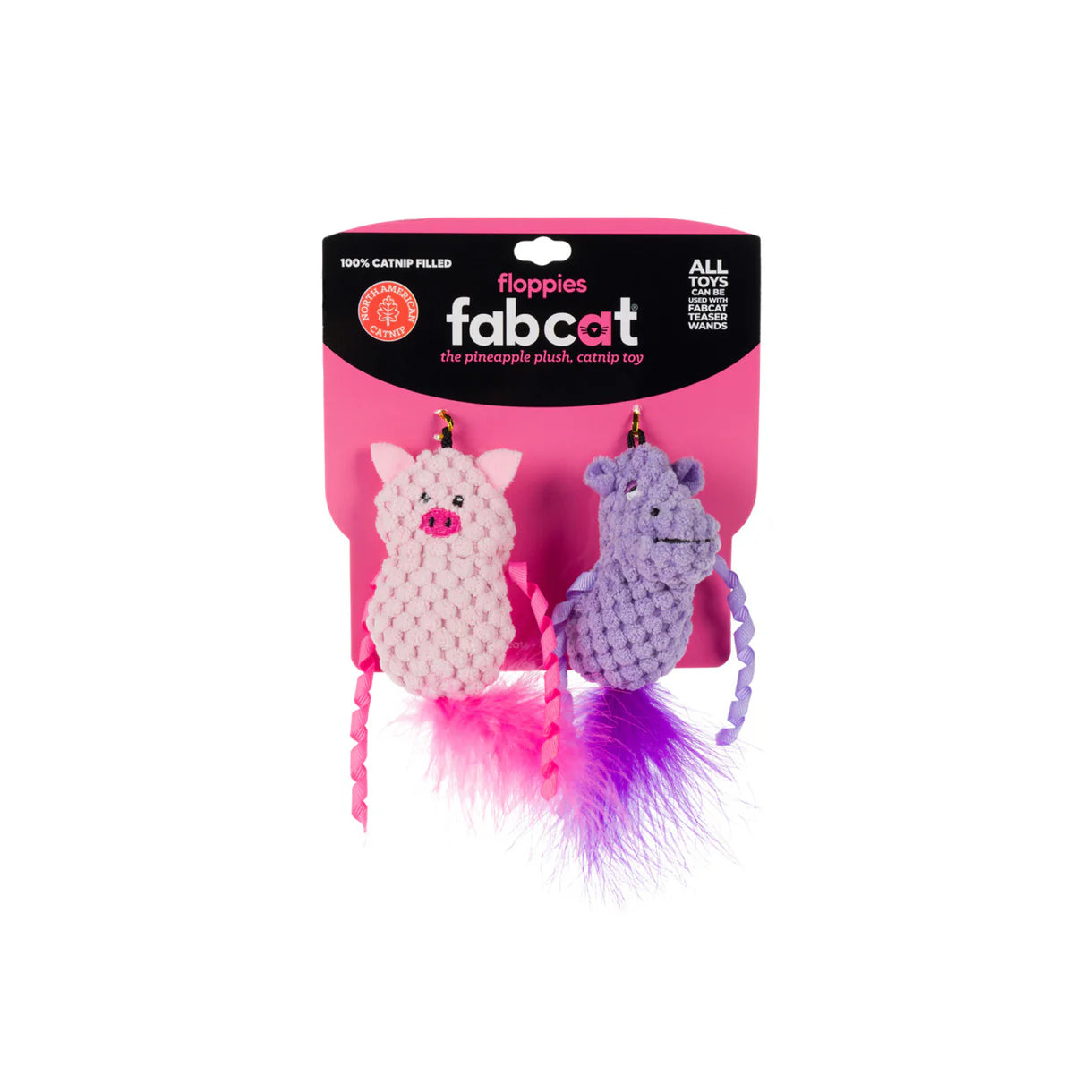 Floppy Hippo + Pig Cat Toy