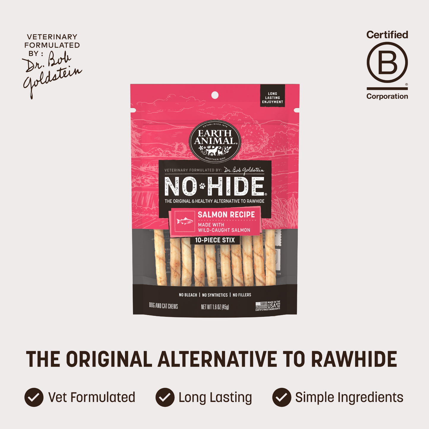 Salmon No-Hide Stix 10-Pack