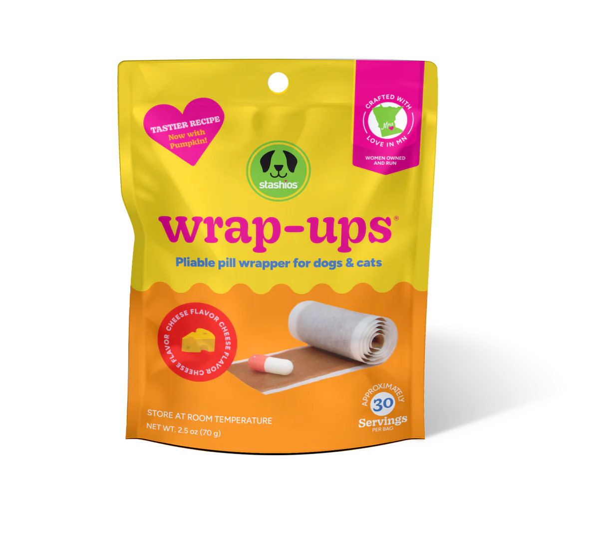 Stashios Cheese Pill Wrapper