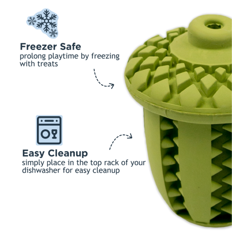 Natural Rubber Acorn Enrichment Toy