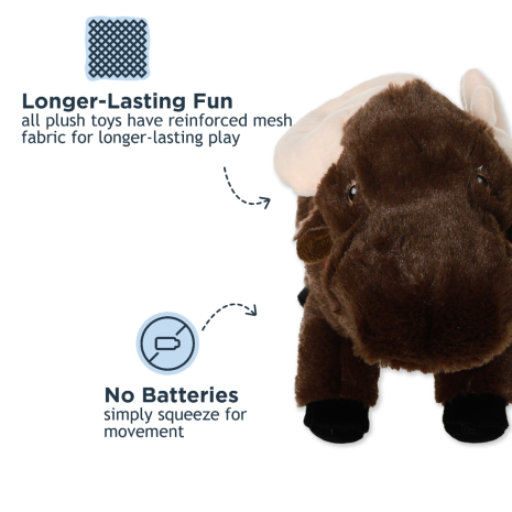 Animated Moose Plush Toy