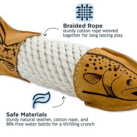 Natural Leather Crunch and Tug Trout