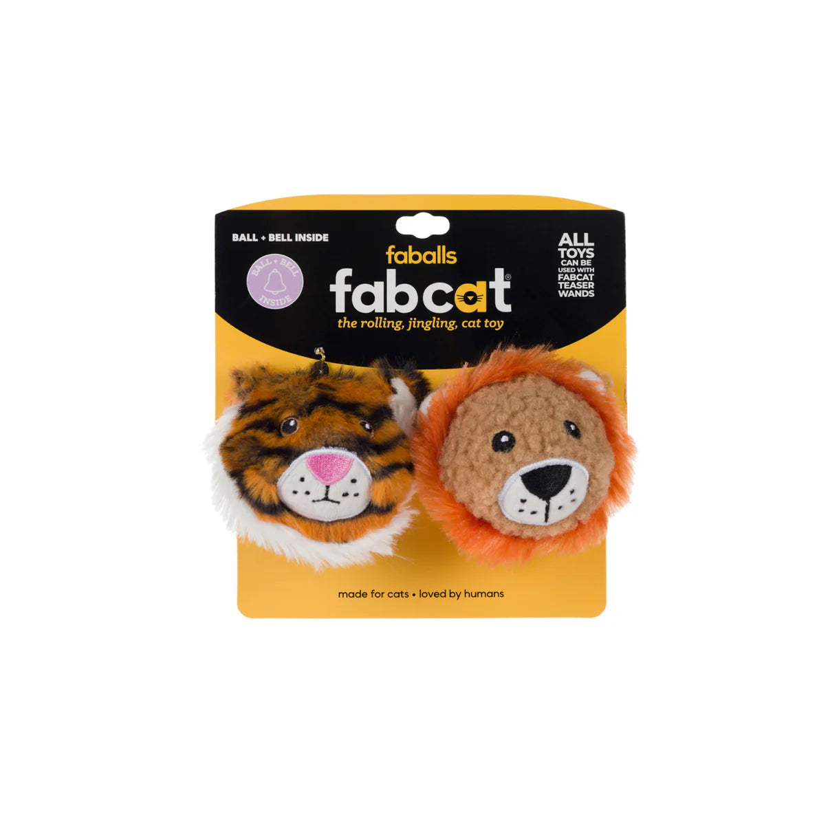 Lion + Tiger Fab Ball for Cats