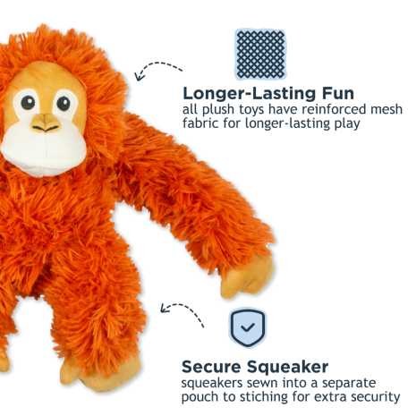 Orangutang Plush Toy with Rope Body