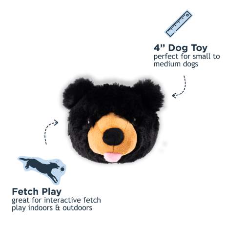 Black Bear 2-in-1 Fetch Ball