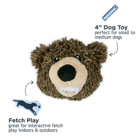 Grizzly Bear 2-in-1 Fetch Ball