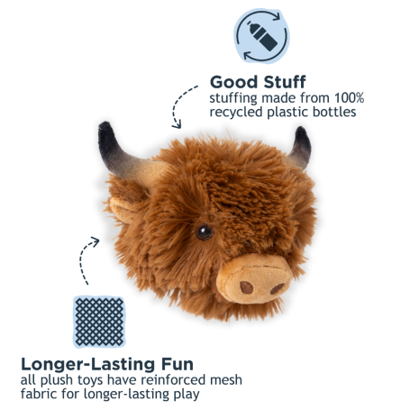 Highland Cow 2-in-1 Fetch Ball