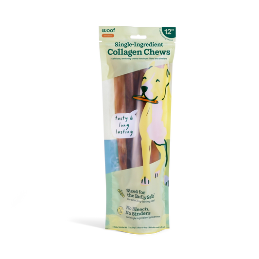 12" 100% Pure Collagen Sticks - 5 Pack