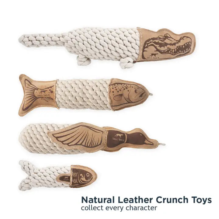 Natural Leather Crunch and Tug Gator