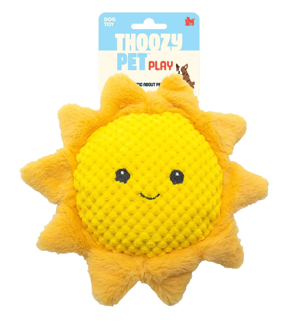 8" Sun Plush Dog Toy