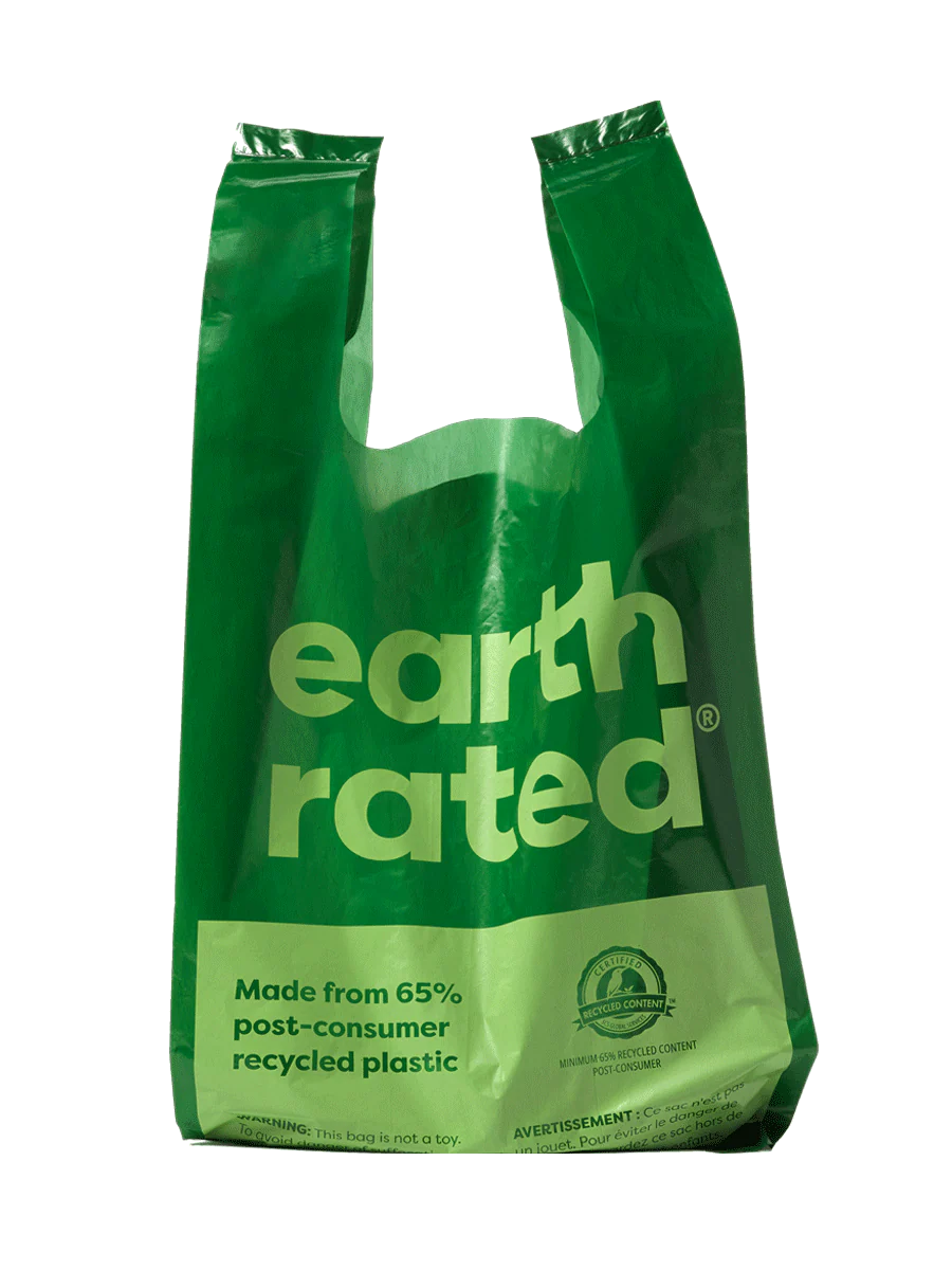 Earth Rated Poop Bags - 8 Rolls w/ Handles