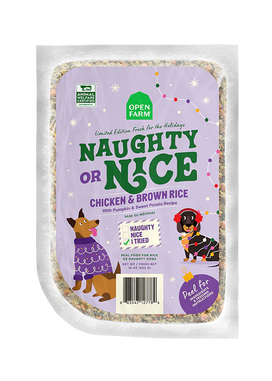 Open Farm Limited Edition Winter Blend | Naughty or Nice Chicken & Brown Rice