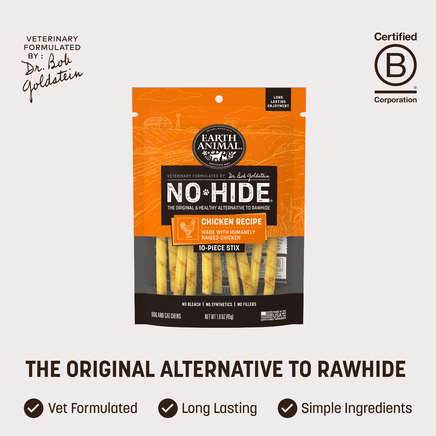 Chicken No-Hide Stix 10-Pack