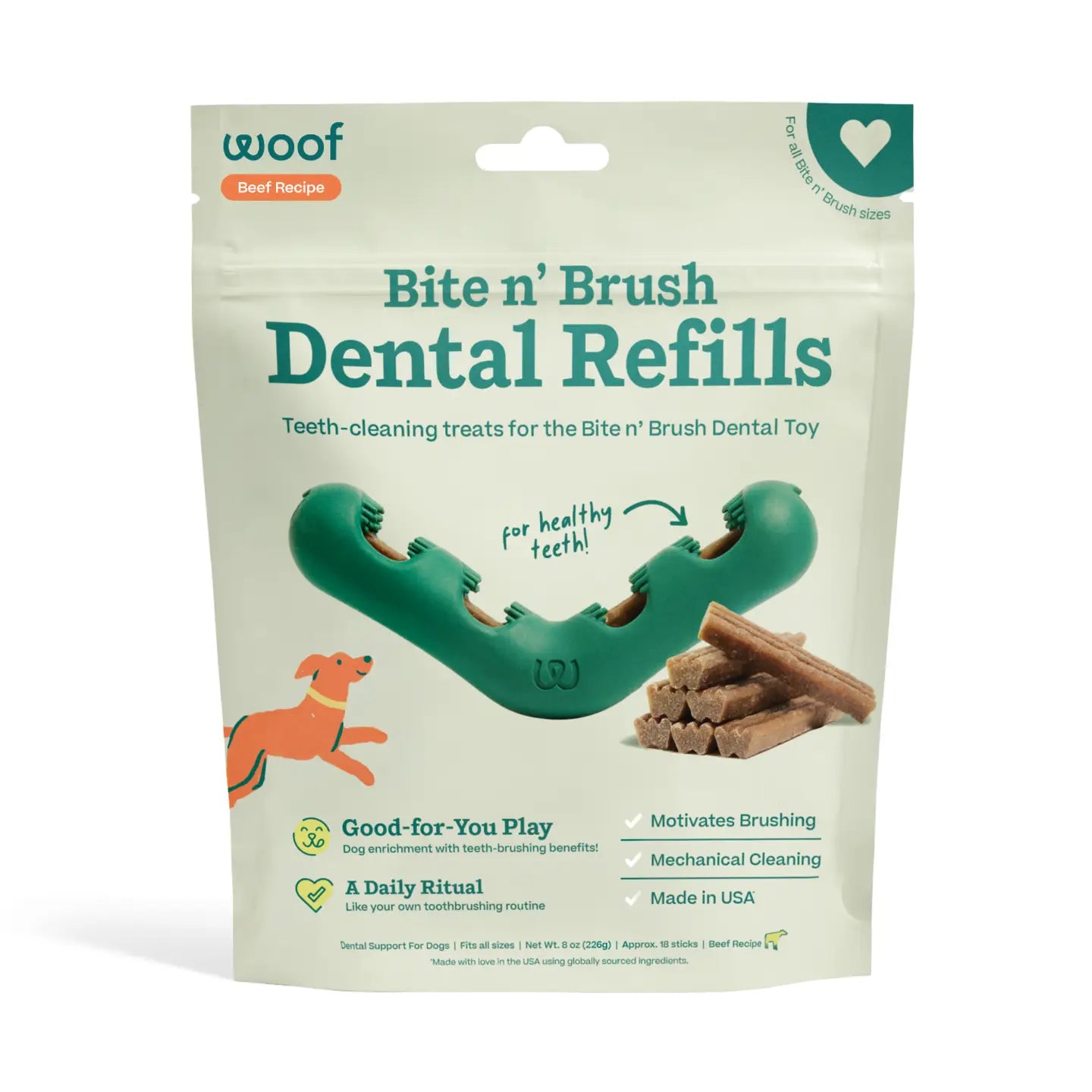 Bite n' Brush Refills - Beef