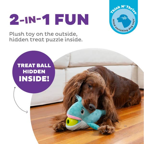 Big Mouthz Whale Interactive Dog Puzzle Toy