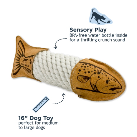 Natural Leather Crunch and Tug Trout
