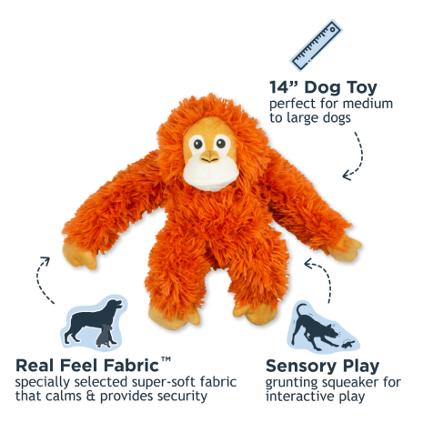 Orangutang Plush Toy with Rope Body