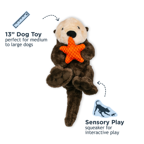 Otter Plush Toys with Rope Body