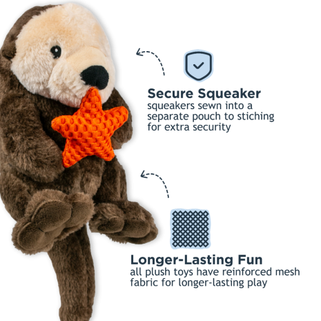 Otter Plush Toys with Rope Body