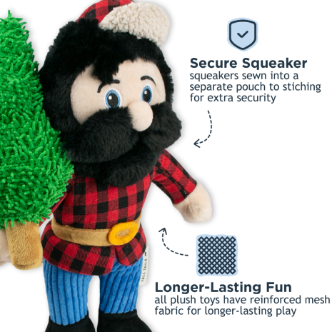 Paul Bunyan Plush Toy with Rope Body