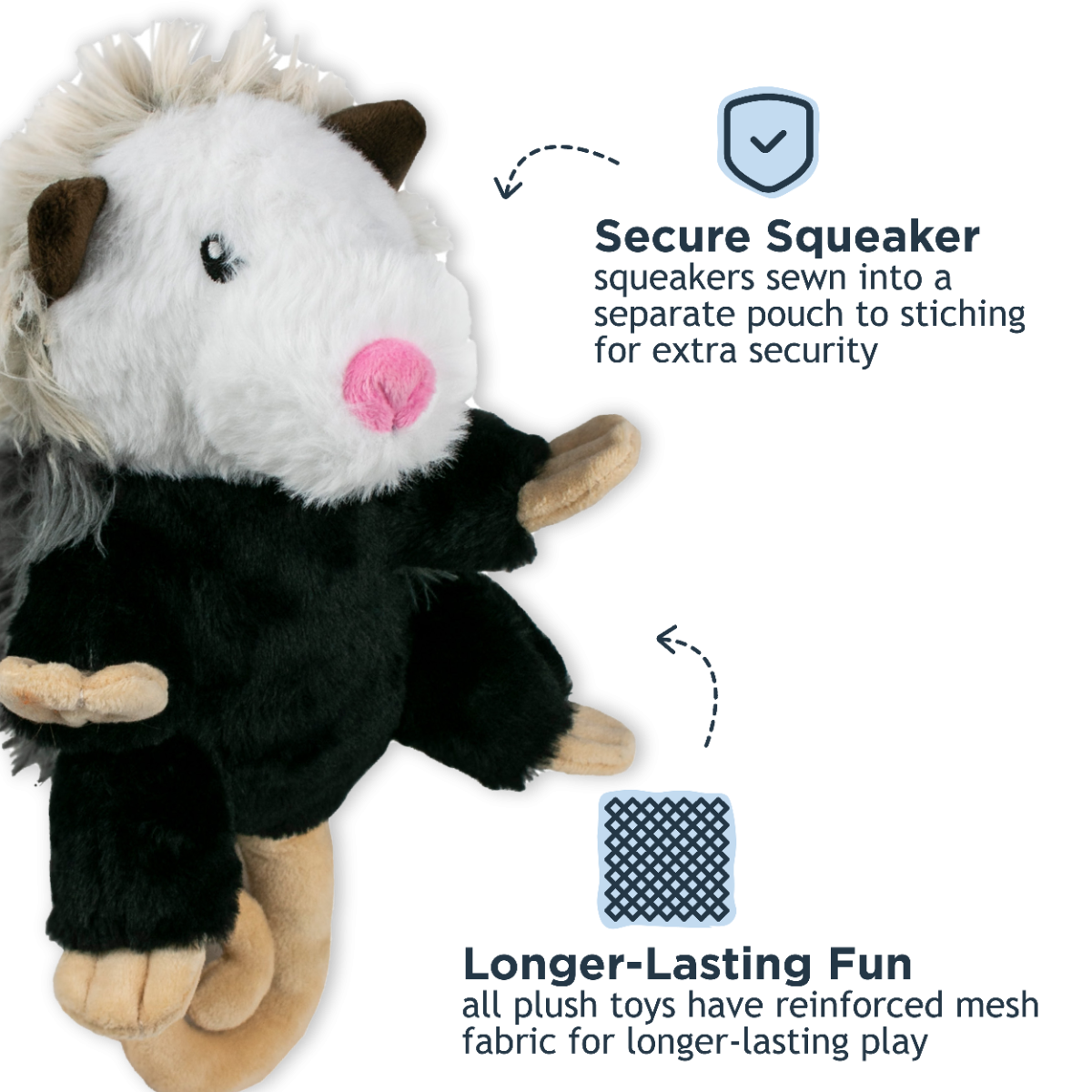 Possum Plush Toy with Rope Body