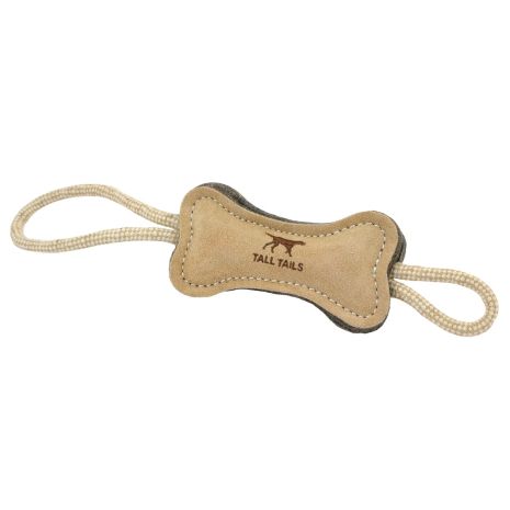 Natural Wool Bone Tug Toy