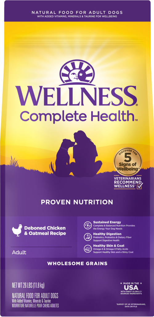 Wellness Complete Health Dog Food With Wholesome Grains