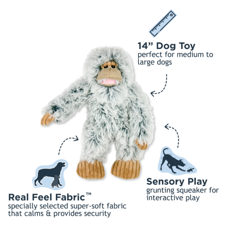 Yeti Plush Toy with Rope Body